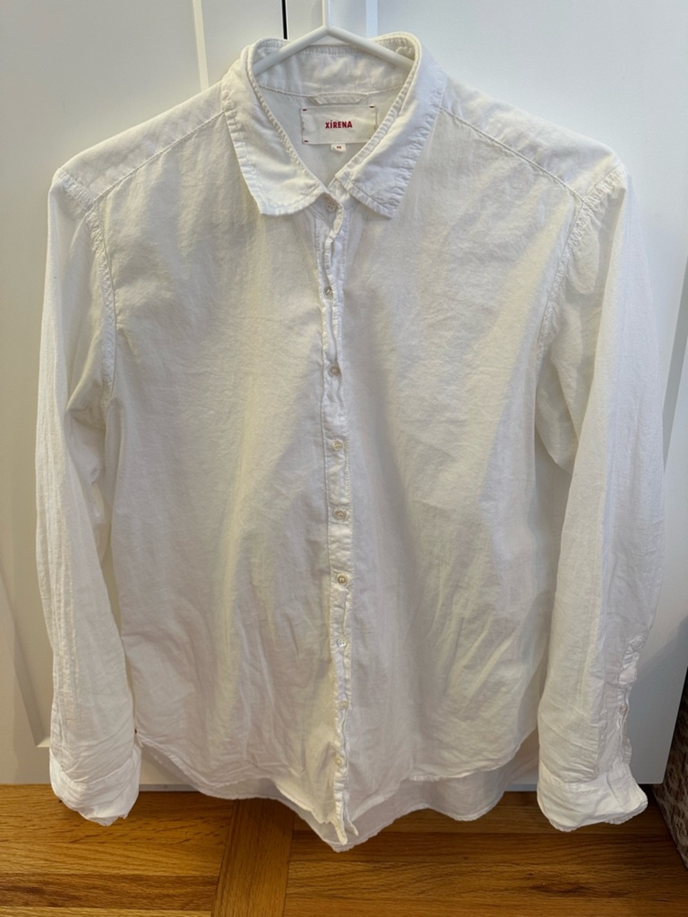 Xirena Beau White Button-Down Shirt
